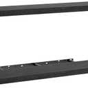 AMADA HOMEFURNISHING Floating Shelves Wall Mounted, 47 x 8 Inch Wall Shelves for Bathroom, Bedroom, Living Room, Black Shelves Set of 2