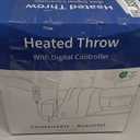 ACCU-WARMTH Heated Throw Blanket - Plush Thick Bubble Faux Fur Heated Blanket, Fast Heating Electric Blanket 6 Heating Levels & 4 Hours Auto-Off, Machine Washable, 50"x60", London Grey