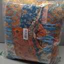 VISIMISI Cotton Bedspread Quilt Sets Reversible Coverlet Sets Comforters Vintage Bohemian Patchwork Bedspread,Orange,King Size