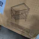 ZEXVIDA Narrow S Narrow Side Table, Slim End Table with Charging Station for Small Spaces, with 2 USB and 2 Power Outlets, 21.7" L x 10" W x 21.7" H ide Table, Slim End Table, Sofa Side Table, End Table Nightstand for Bedroom, Living Room, Small Spaces, Rustic Brown