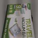 Vacuum Bags for Travel with Rechargeable air Pump, 3 Sizes Vacuum Seal Bags for Clothing, Space-Saving Compression Storage Bags for Travel & Closet Organization (9)