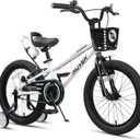 Glerc Rover Kids Bike, 12-18 Inch Boys Bike for 2-9 Years Old Children, Kids Bicycle with Water Bottle & Basket & Training Wheels, Multiple Colors