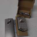 Honeywell Safes & Door Locks - Keyless Entry Lever Door Lock Handle with Electronic Keypad - Easy to Install for Front Door Lock with Code - 50 User Pin Codes - Satin Nickel, 6.5 x 8.8 x 9 in, 8734301