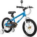 JOYSTAR Lomand Kids Bike 14 Inch BMX Style Children Bicycles with Training Wheels for Boys Girls Age 3-5 Years Blue
)