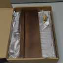 Rebee Vision Decorative Key Holder for Wall - Rustic Key Hooks with Shelf and Mail Organizer Wall Mount for Farmhouse Wall Decor Living Room - Home Essentials for New Home (Brown, 3.54" x 10" x 7.28")