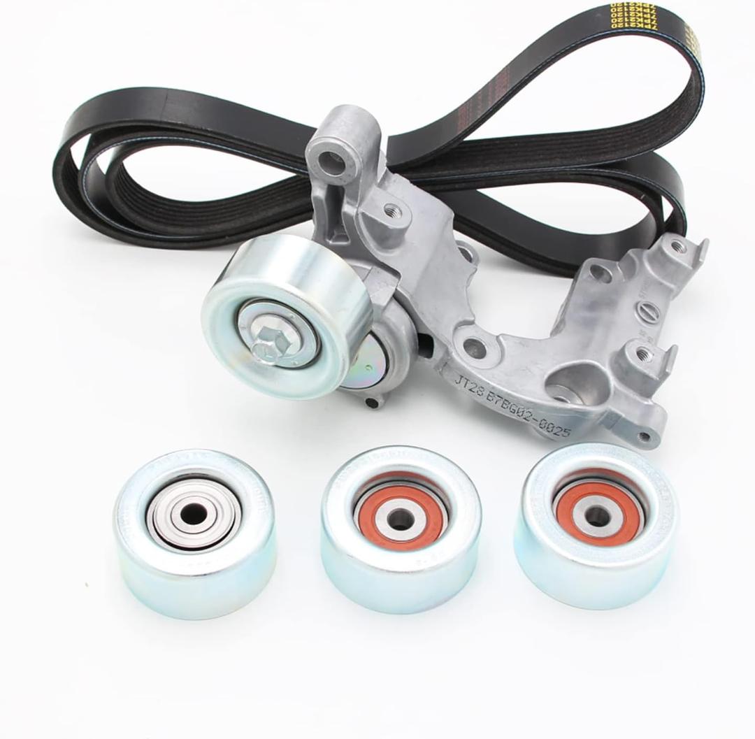Drive Belt Tensioner Idler Pulley Kit Replacement for 2005-2015 Toyota Tacoma 4Runner FJ Cruiser Tundra 4.0L 1GRFE