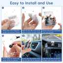 PIFOOG 2 Pack Car Picture Holders for Air Vent Clip Photo Frame Magnetic Acrylic Picture Frames for Cars Dashboard Drive Safe Daddy Personalized Memorial Family Couple Pet Wallet Size 2.4  3.5 inch