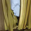SuuWoee 7.2 FT Wedding Arch Backdrop Stand and White Arch Cover, Gold Balloon Arched Frame White Cover for Birthday Party Ceremony Bridal Baby Shower Event Decor