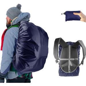Frelaxy Waterproof Backpack Rain Cover, 10000mm Waterproof Level, Upgraded Ultra-Strong Multilayer Structure, Antislip Cross Buckle Strap, Ultralight Compact Portable, for Hiking, Camping, Traveling