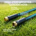 100FT Lightweight Garden Hose – Kink-Resistant, Flexible, High-Pressure Hose for Outdoor Watering, Lawn Care, Garden, and Car Cleaning