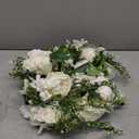 DearHouse 2Pack Artificial Peony Flower Garland - Silk Peony Garland with White Flowers for Wedding Party Table Decoration,6ft/Strand