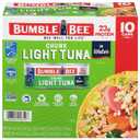 Bumble Bee Chunk Light Tuna In Water, 5 oz Cans (Pack of 10) - Wild Caught Skipjack Tuna - 23g Protein Per Serving - MSC Certified Sustainable Seafood, Non-GMO, Gluten Free, Kosher (BB: March 13, 2027)