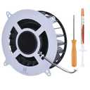 Internal CPU Cooling Fan Replacement for Sony PlayStation 5 PS5 23 Blades Fan 12047GA-12M-WB-01 12V 2.4A General 17 Blades Fan G12L12MS1AH-56J14 (with Heatsink Paste&Screwdriver T8)