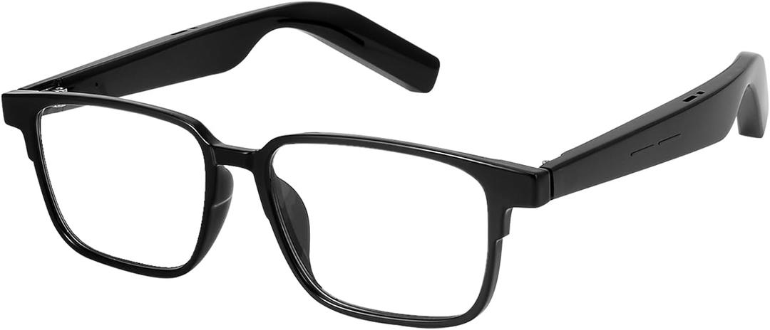 X00MEER Smart Glasses, 5.3 Bluetooth Glasses with Dual Stereo Speakers, Voice Assistant Compatible,Music &HD Calling, for Men & Women (KX32B)