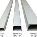 Electriduct XX-Large Latching Cable Raceway - 3" x 2" Channel Size - 2 Sticks - 58" (9.6 Feet Total) - White