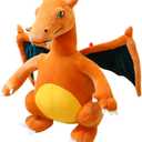 CHAOZI0Evil Winged, fire-Breathing Dragon Stuffed Animal Dinosaur Plush firedragon Toys, Throw Pillow, Role-Playing Game Fan Props (Orange Yellow)
