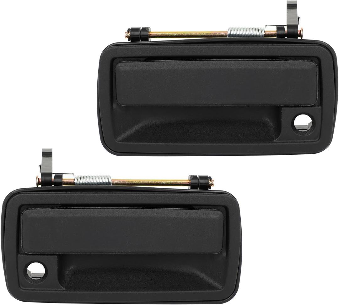 ECCPP Exterior Door Handles 1994-2004 for Chevy S10 and Standard Cab Outer Replacement Front Driver Left Passenger Right Door Handles 2pcs Black 15202911
