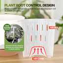 3Packs 7.2 Inch Self Watering Orchid Pots for Indoor Plants,Macetas para Orqudeas,Flower Pots for Indoor Plants with HolesWhite, 3Pc 7.2IN