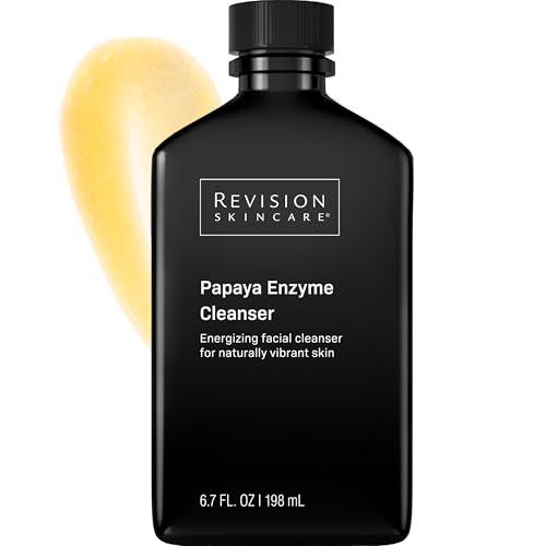 Revision Skincare Papaya Enzyme Cleanser, Energizing Facial Cleanser with Salicylic Acid, Soothing and Exfoliating, 6.7 fl oz