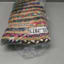 RAJRANG Multicolor Chindi Jute Area Rug Round 3 ft Reversible Rustic Braided Natural Rag Rugs for Living Room Farmhouse Bedroom Home Dcor (3' (Round))