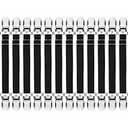 Boao 12 Pcs Bed Sheet Clips Straps Sheet Corner Straps Holder Adjustable Mattress Clips, Elastic Bed Grippers Suspender Fasteners Holder for Home(Black,14-28 Inch Length)