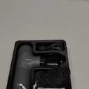 Mini Massage Gun, Percussion Muscle Massager for Back Pain Relief, Compact Sports Travel Massage Gun with 6 Massage Heads 4 Speeds, Gift for Her, Home, Athletes (Silver)