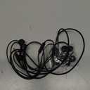 MORMOQUE EP-06 Wired Earbuds in-Ear Earphones, Build-in Microphone Noise Isolating Headphones, 3.5mm Jack 4.9ft Long Cord Ear Buds, HD Bass Audio, with 6 Ear Tips, for Smartphones/ Laptop/ Computer Etc-Black