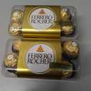 2 x Ferrero Rocher, Premium Milk Chocolate Hazelnut, Individually Wrapped, Chocolate Gift Box, 16 Count, 7 oz, BB Date: 09/29/2025