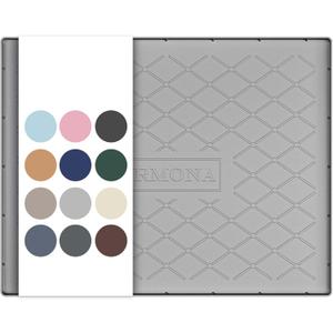 URMONA 25" x 22" Waterproof Silicone Mat in Multiple Sizes & Colors, Under Sink Mat for Kitchen & Bathroom, Pet Food Pad for Dogs & Cats, Kitchen Cabinet Liner, Multi-Purpose for Storage(Light Grey)