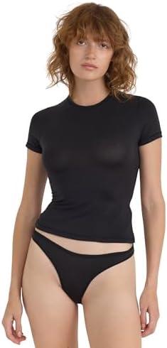 Organic Basics Womens Soft Touch Veil Short Sleeve Tee, M