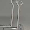 2 Pack Plant Hanger Bracket, 10 Inch Plant Hangers Outdoor, Metal Decorative Plant Wall Hooks for Hanging Plants, Bird Feeder, Flower Basket, Wind Chimes, Lantern, Indoor Outdoor (White)