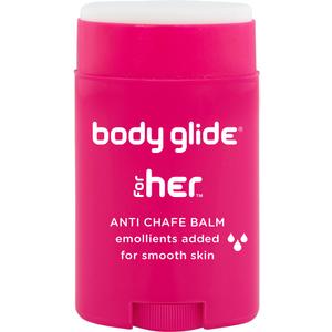Body Glide For Her Anti Chafe Balm | Chafing stick with added emollients | Great for dry, sensitive skin and/or sensitive areas | Use on chest, bra, butt, groin, arm, and thigh chafing | 1.5oz