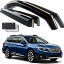 in-Channel Window Rain Guards for Subaru Outback 2025-2020 Extra Durable