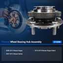 Autoround 513298 2-Pack Front Wheel Hub and Bearing Assembly Fit for Nissan Rogue 2008-2013, Sentra 2007-2012 2.5L, Rogue Select 2014-2015, Both Driver Passenger Side