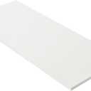 Kaboon 55x20 inch White Table Top, One-Piece Desktop, Reversible Laminate Countertop, Double Desks, L-Desk DIY