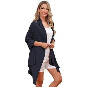 Eeeuityoo Tencel Shawl Wraps Women's Girls Shrug for Evening Dress Wedding Cape Cover Up 1920s Shawl