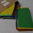 Book Bags for Classroom Medium Book Pouches Bulk Colorful Reading Bags with Name Tag Pockets Protector Pouch Student Chair Pockets, Waterproof 12 x 10 Inches(16 Pcs)