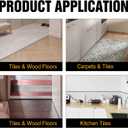 BNELL Carpet & Floor Edging Trim Strip,Self Adhesive-PVC Floor Transition Strip,Threshold Transitions Suitable for Threshold Height Less Than 15mm (6.56FT_Black)