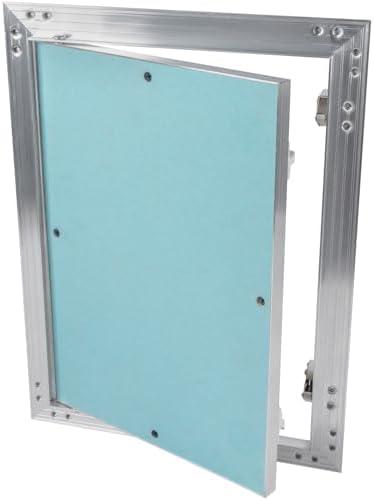 Vent Systems 10" x 14" Inch Aluminum Drywall Access Panel – Recessed Metal Rectangular Inspection Door for Wall, Ceiling, Plumbing, HVAC System – Indoor Use for Home, Garage, Office Renovation, Repair