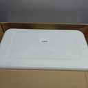 Extea Large Cat Litter Box with High Sides,Cat Boxes for Indoor Cats,Cat Litter Pan for Kitty,Litter Box with Low Entry,Easy to Clean,Anti-Splashing,23.6" x15.7" x6.2" (White)