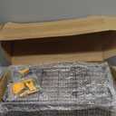 4 Pack Wall Mounted Rustic Wood Floating Shelves with 2 iron Hanging Baskets, Bathroom Shelves Over Toilet, Toilet Paper Storage, Farmhouse Decor Hanging Shelf for Living Room, Kitchen, 16 Inch, Brown