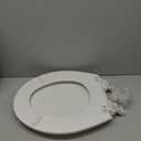 Mayfair Cassel Slow Close Toilet Seat, Easy Clean, Non Slip Premium Wood Seat, Easy Install, Made in USA, Round, White