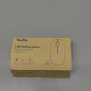 VssoPlor Wireless Mouse, 2.4G Slim Portable Computer Laptop Mouse with Nano Receiver Quiet Silent Optical Mice for Notebook, PC, Laptop, Computer-White and Gold