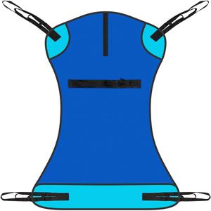 Vive Patient Lift Sling - Full Body Mesh Sling for Showering & Home Use - Transfer Sling for Elderly & Disabled - Patient Transfer Blanket & Lift Pad Assist Device for Bed Positioning & Lifting (Blue)