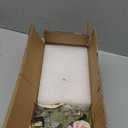 LESING Artificial Silk Rose with Vase Fake Flowers Wedding Flowers Bouquets Arrangement Home Office Party Centerpiece Table Decoration (Pink)