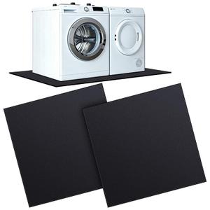 Pushglossy 2 Pcs Anti Vibration Pads Mats for Washing Machine with Adhesive, 27'' x 25'' 1/2'' Thick EVA Foam Shock Mat for Printers, Washer Dryer, Audio Equipment, Noise Reducing for Floor Protection