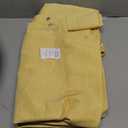 BTTN Yellow Fabric Shower Curtain - Linen Textured Weighted Cloth Shower Curtain Set with 12 Plastic Hooks, Machine Washable, Modern Hotel Luxury, Decorative Neutral Bath Curtains for Bathroom, 72x72