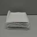 Appetizer Plates Set of 6, 6 Inch Porcelain Dessert Plates, White Stackable Square Salad Plates for Snack Steak Bread Butter, Chip and Scratch Resistant, Microwave and Dishwasher Safe