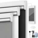 Motorized Blinds, Blackout Roller Blinds with Remote Control & Solar Panel
Automatic Electric Shades for Windows, Compatible with Alexa, Smart Blinds for Bedroom and Living Room, White,34" W*72" H