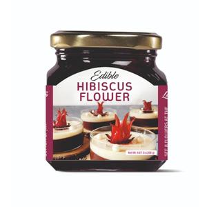 Lunn Hibiscus Flower in Syrup Jar with Cap 280 gm, Best By: DEC 2026